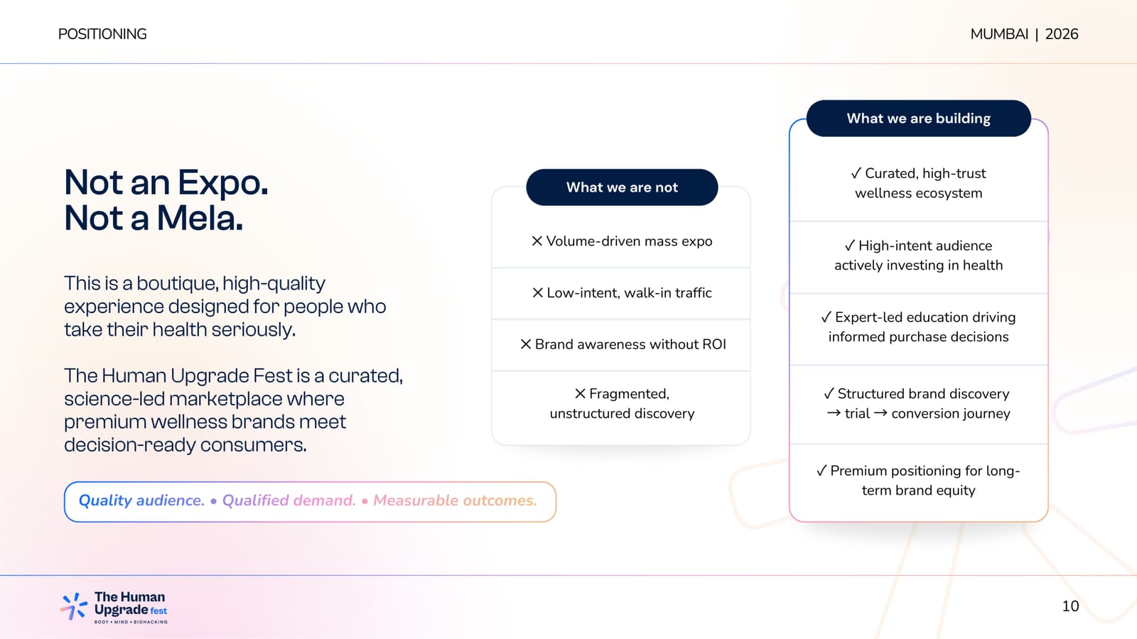 The Human Upgrade Fest — Body · Mind · Biohacking — slide 9