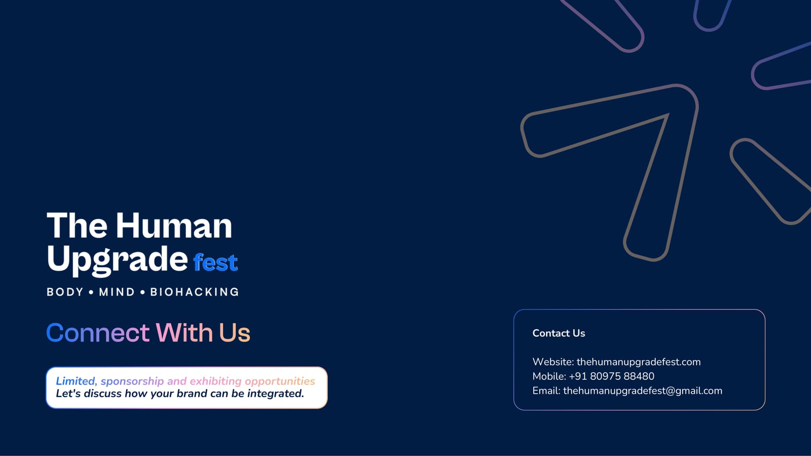 The Human Upgrade Fest — Body · Mind · Biohacking — slide 14